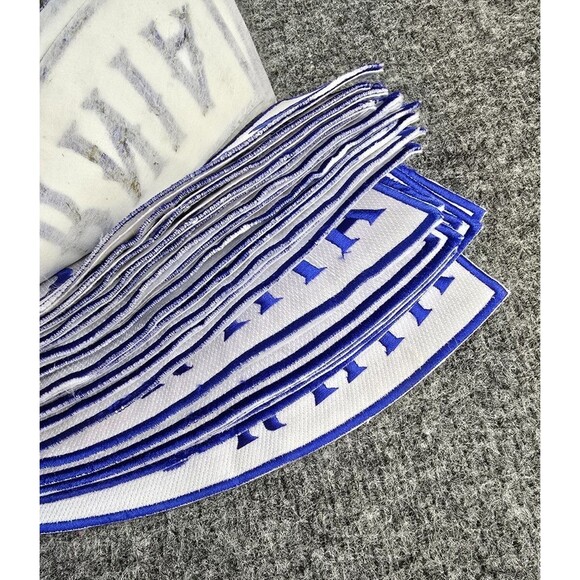 (25)California Top Rocker Biker Sew on Iron on Embroidered Patch Blue White lot - Picture 4 of 5